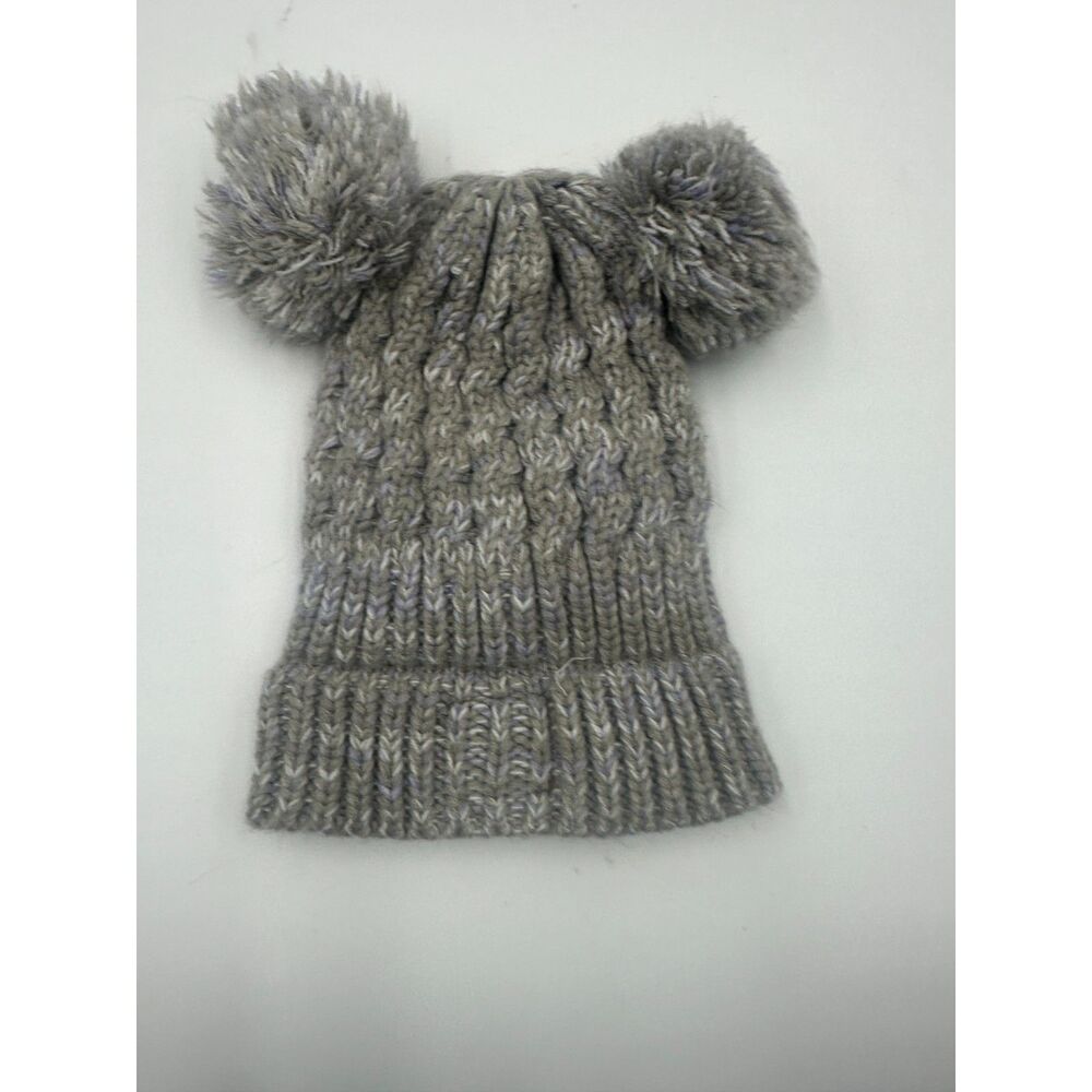 Carhartt Toddler Knitted Beanie 12-18 mo w/ Two Ears Pom Poms Soft and Warm - Picture 2 of 6